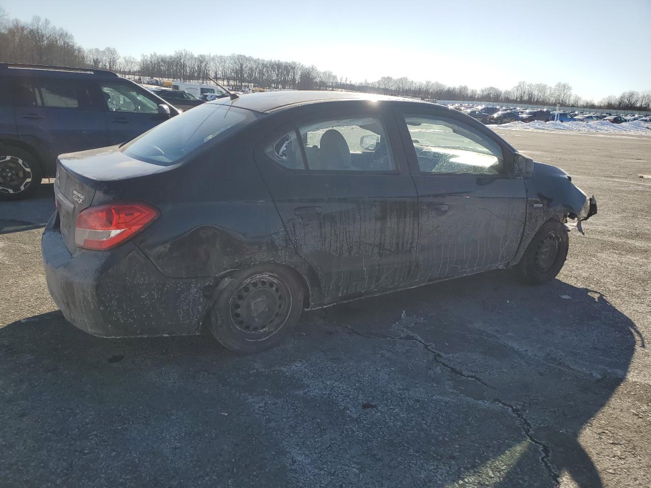 2017 Mitsubishi Mirage VIN ML32F3FJ2HHF08367 Copart auction photo, front end damage thumbnail 3