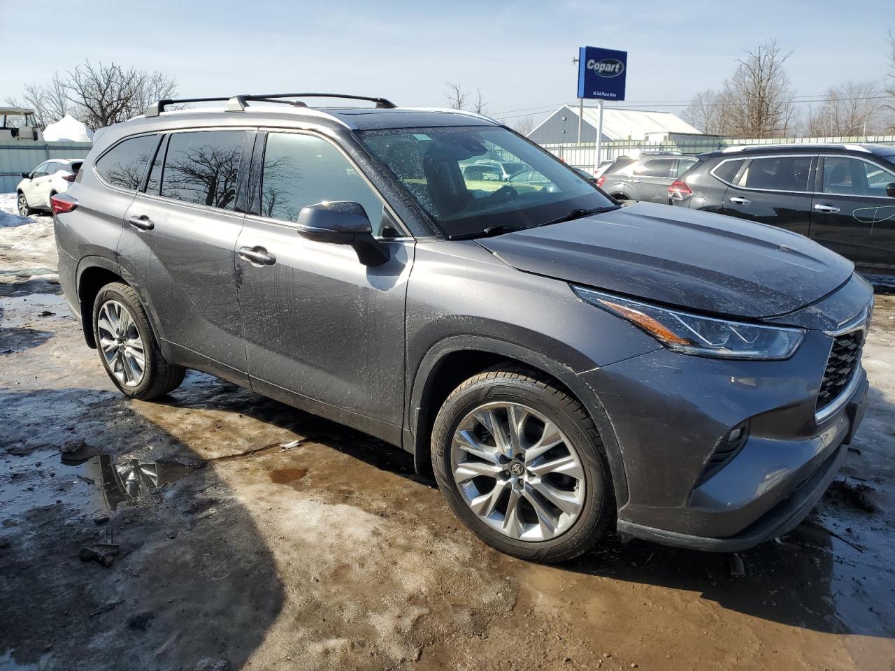 2021 Toyota Highlander VIN 5TDDZRBH1MS109875 Copart auction photo, front end damage thumbnail 4