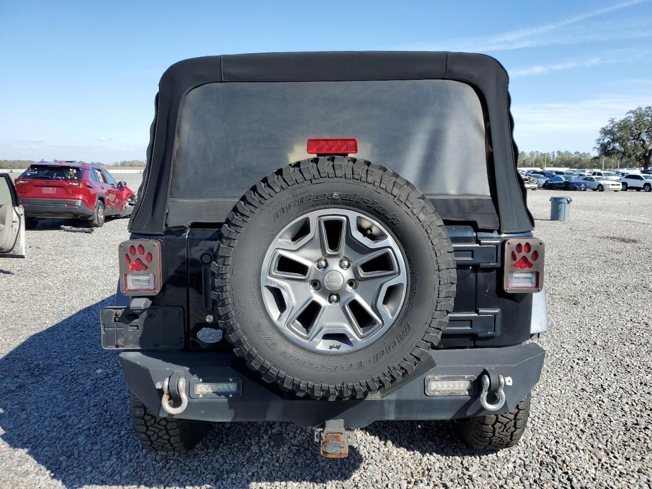 2014 Jeep Wrangler VIN 1C4BJWFG6EL322709 Copart auction photo, front end damage thumbnail 6