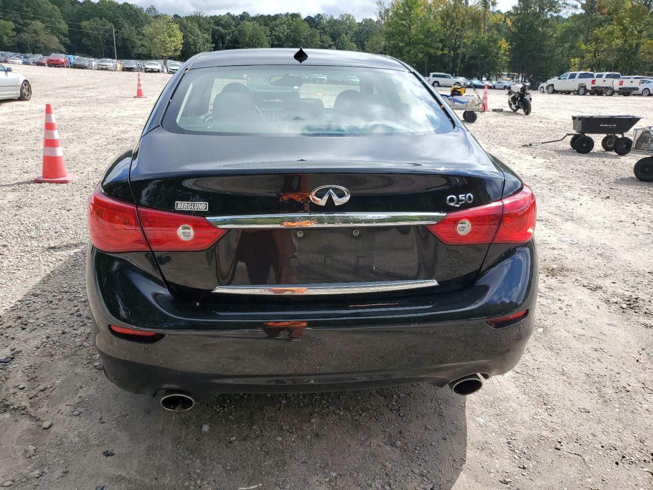 2014 Infiniti Q50 VIN JN1BV7AP8EM688718 Copart auction photo, front end damage thumbnail 6