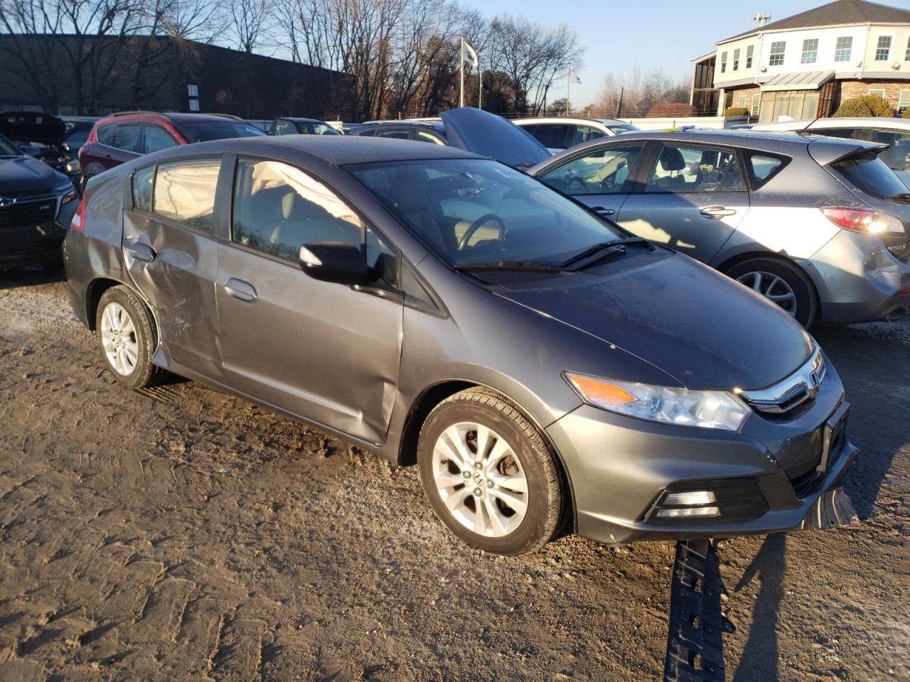 2013 Honda Insight VIN JHMZE2H77DS005999 Copart auction photo, all over damage thumbnail 4