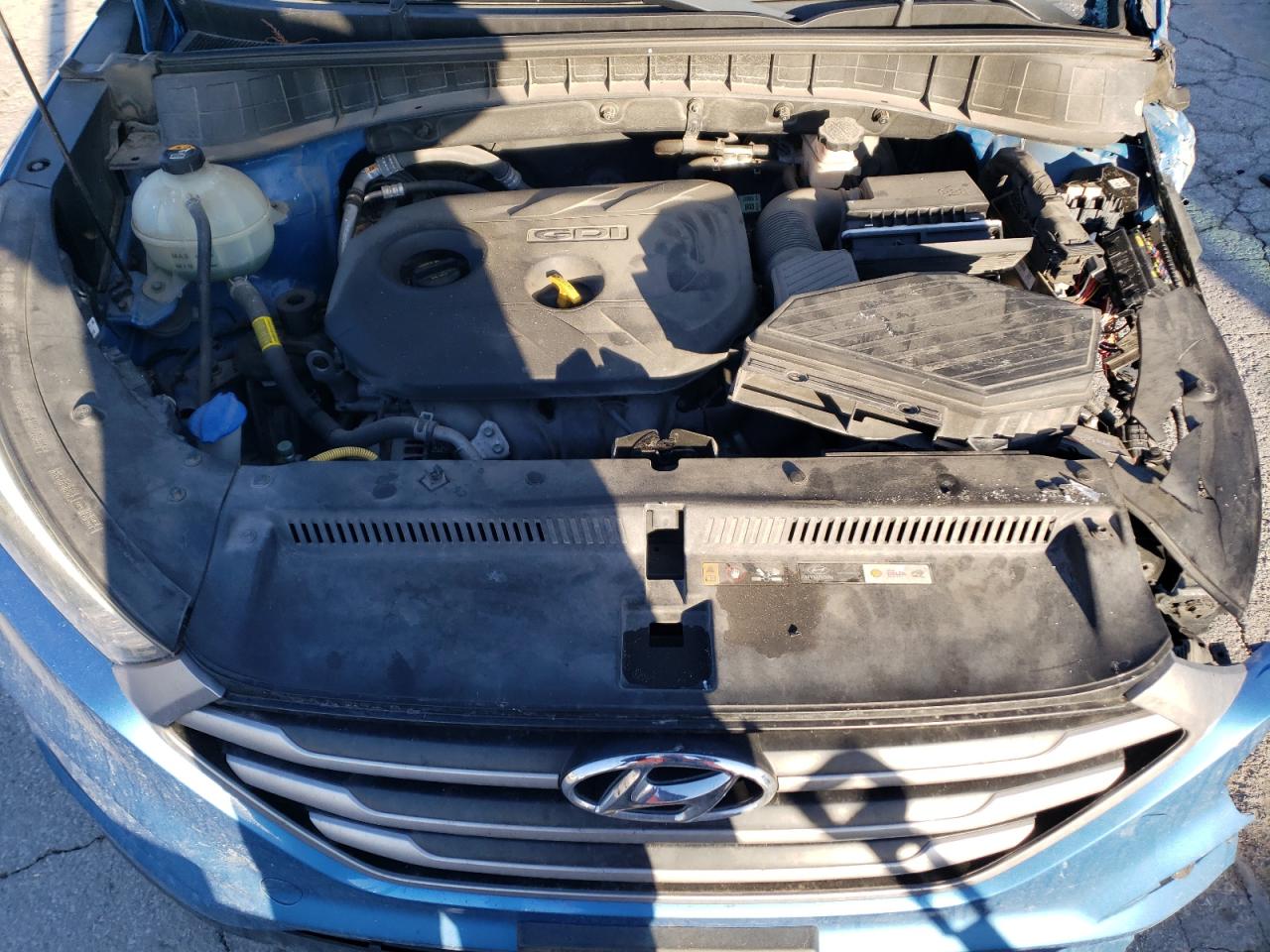 2018 Hyundai Tucson VIN KM8J23A40JU610018 Copart auction photo, front end / side damage thumbnail 12