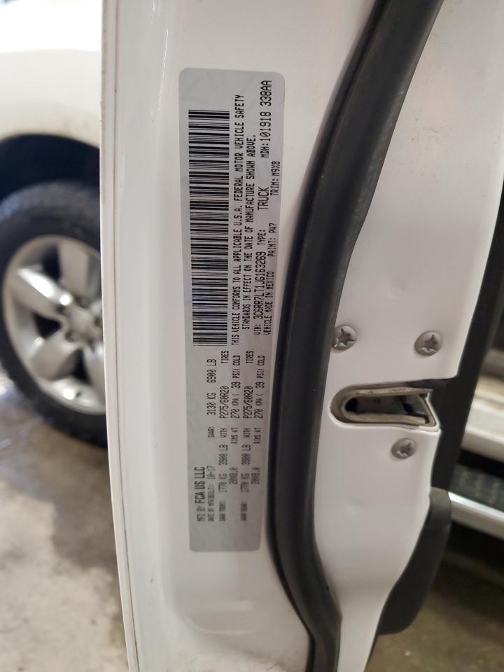 2018 RAM 1500 VIN 3C6RR7LT1JG163269 Copart auction photo, front end damage thumbnail 12