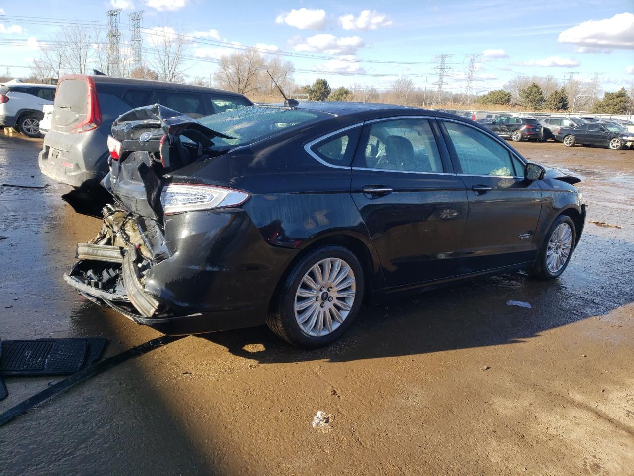 2014 Ford Fusion VIN 3FA6P0SU6ER250684 Copart auction photo, rear end / front end damage thumbnail 3