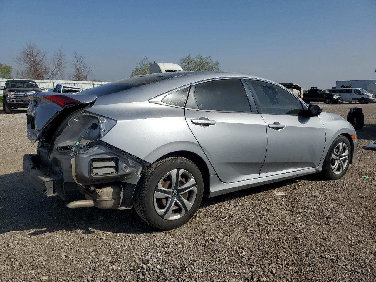2017 Honda Civic VIN 19XFC2F55HE023888 Copart auction photo, rear end damage thumbnail 3