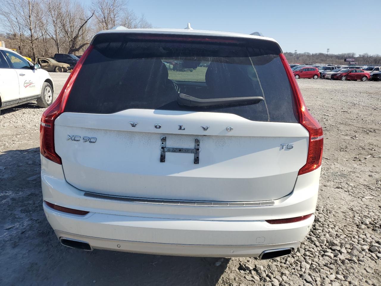 2020 Volvo XC90 VIN YV4102PK2L1540873 Copart auction photo, front end / side damage thumbnail 6