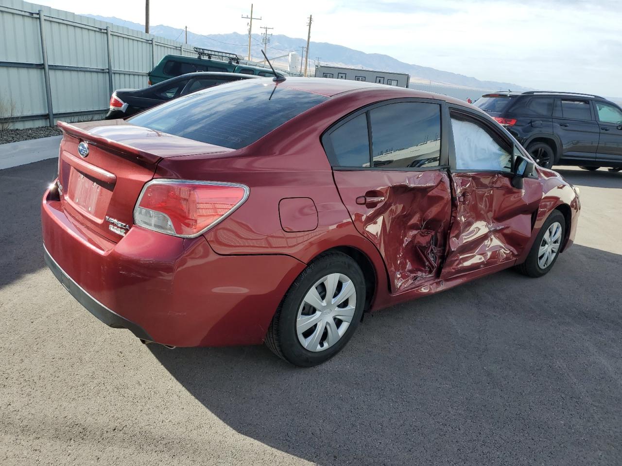 2015 Subaru Impreza VIN JF1GJAA68FH013308 Copart auction photo, side damage thumbnail 3