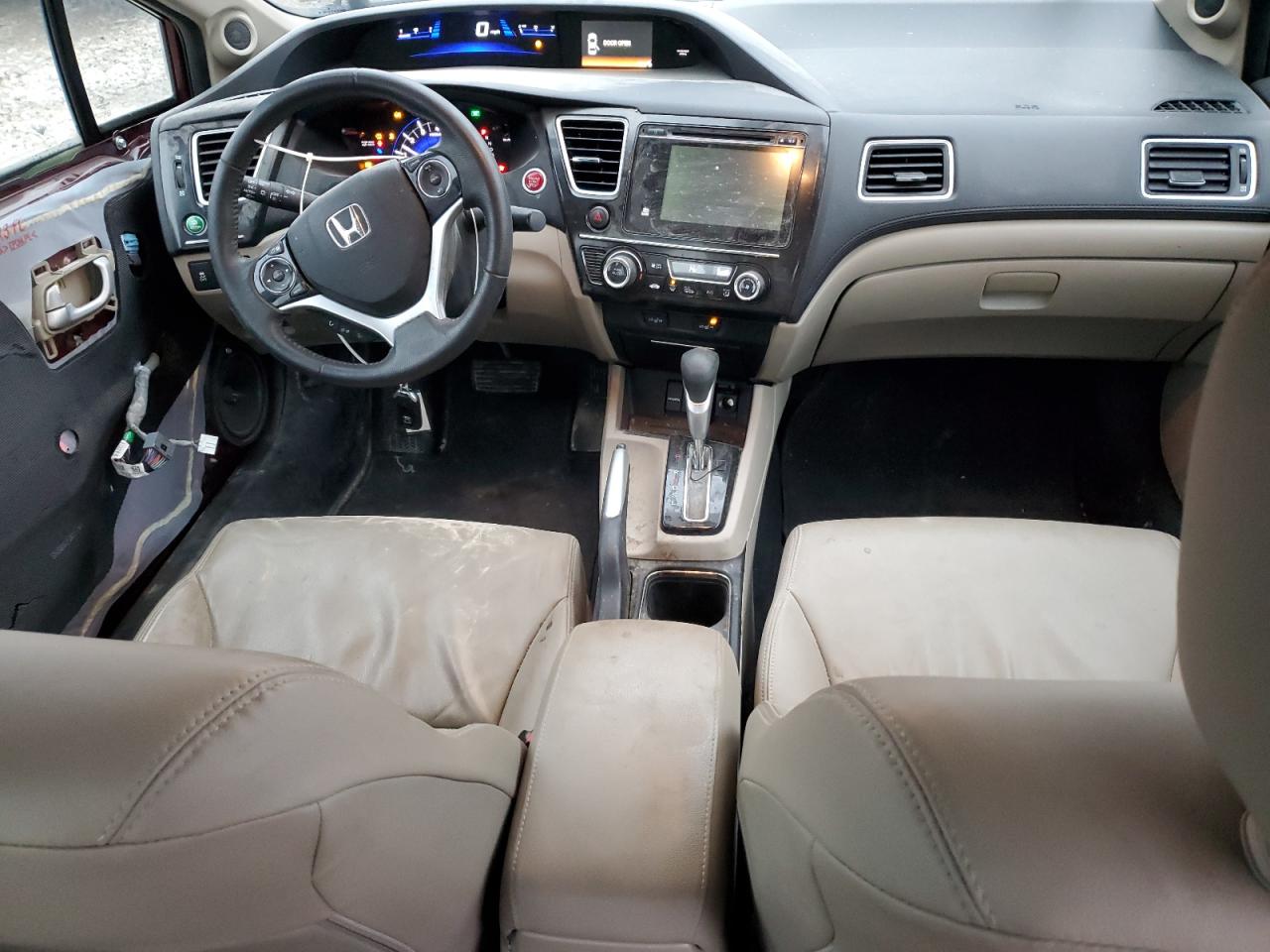 2015 Honda Civic VIN 2HGFB2F97FH510549 Copart auction photo, front end / side damage thumbnail 8