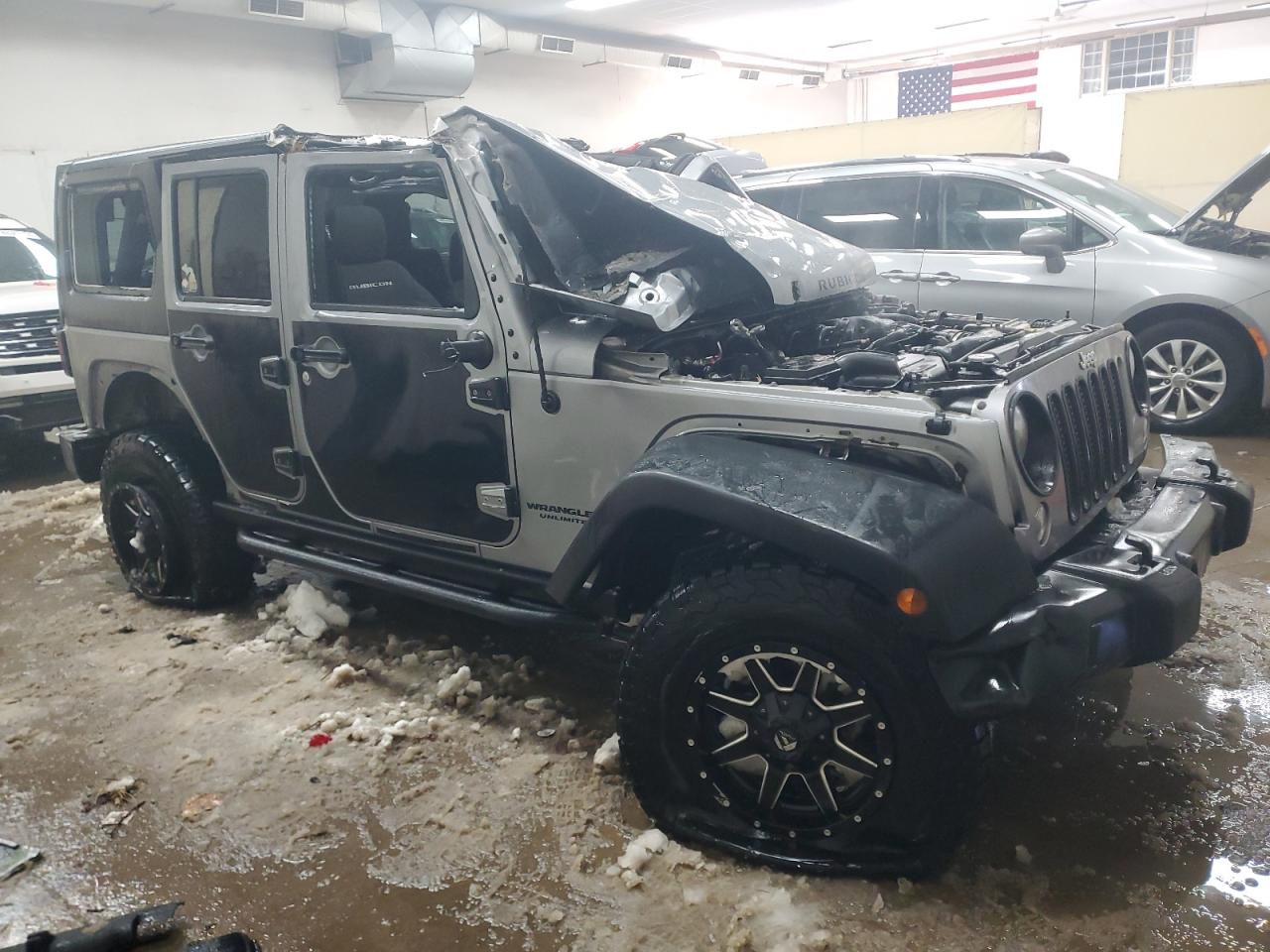2015 Jeep Wrangler VIN 1C4BJWFG2FL502058 Copart auction photo, rollover damage thumbnail 4