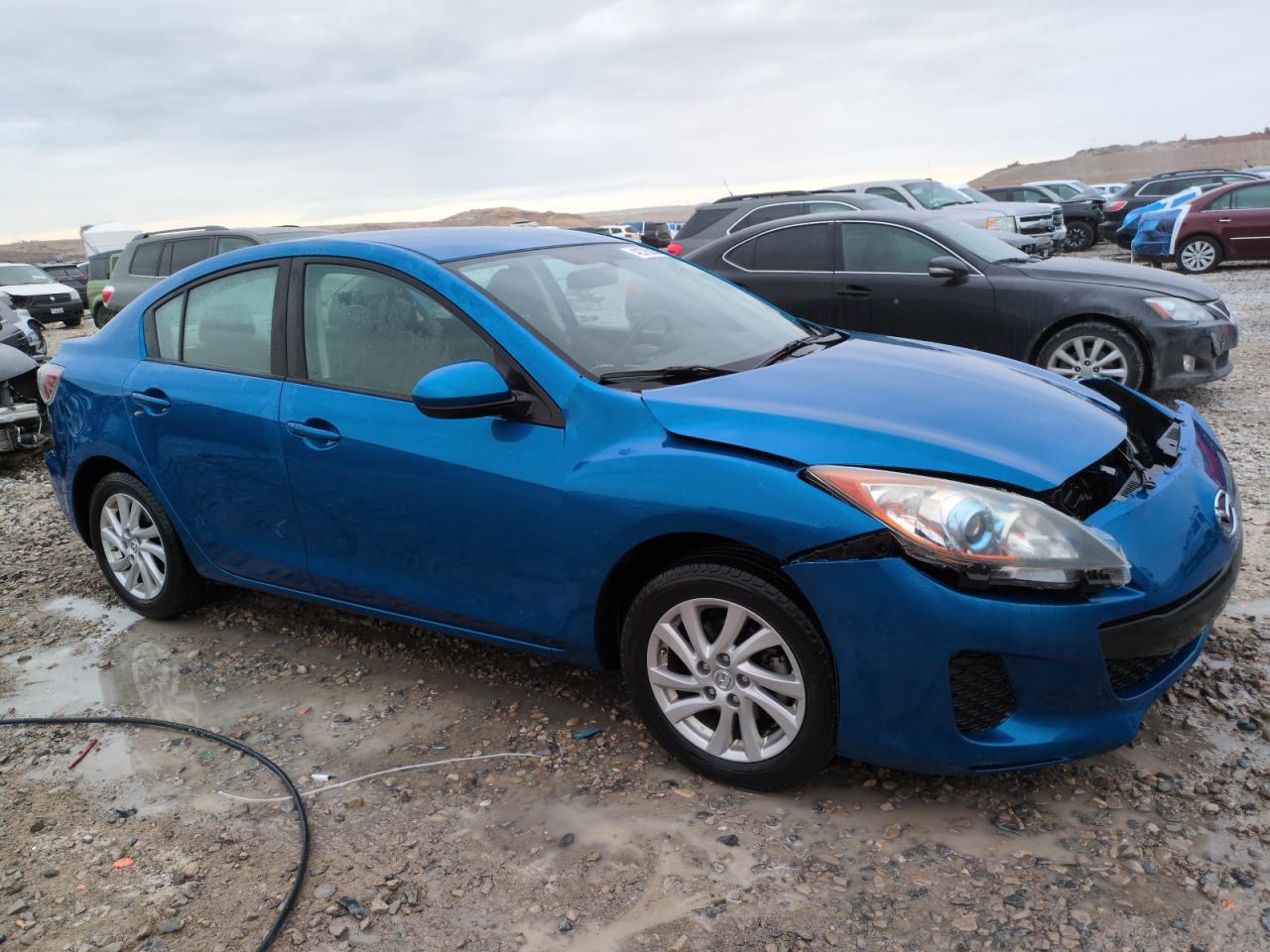 2012 Mazda 3 VIN JM1BL1V76C1674227 Copart auction photo, front end damage thumbnail 4