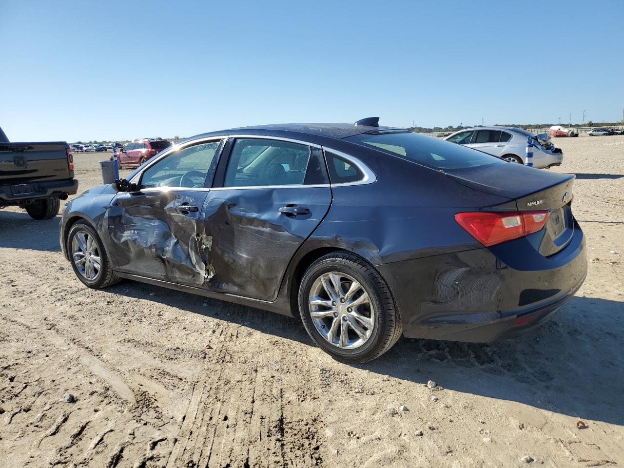2016 Chevrolet Malibu VIN 1G1ZE5ST0GF287403 Copart auction photo, side damage thumbnail 2