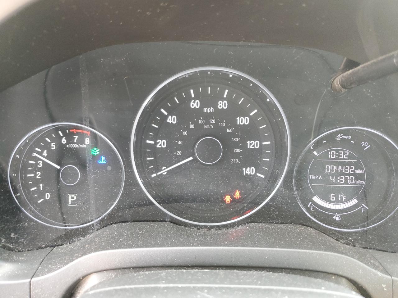 2018 Honda HR-V VIN 3CZRU6H56JM721768 Copart auction photo, front end damage thumbnail 9
