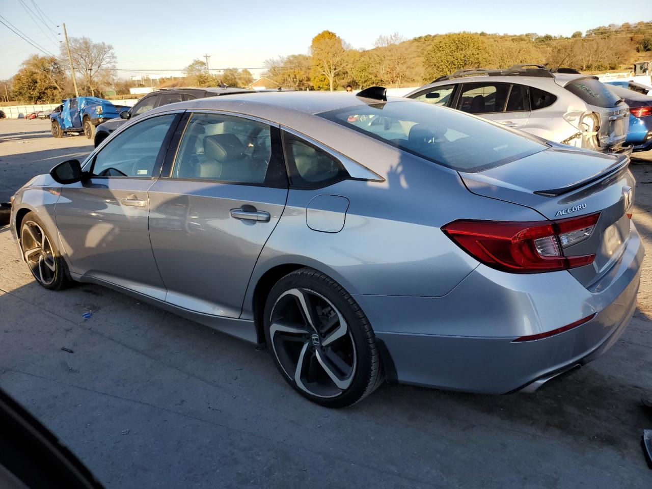 2022 Honda Accord VIN 1HGCV1F33NA033812 Copart auction photo, side damage thumbnail 2