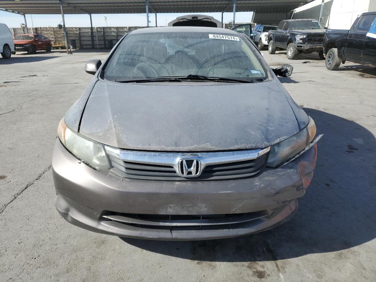 2012 Honda Civic VIN 2HGFB2F57CH570033 Copart auction photo, all over damage thumbnail 5