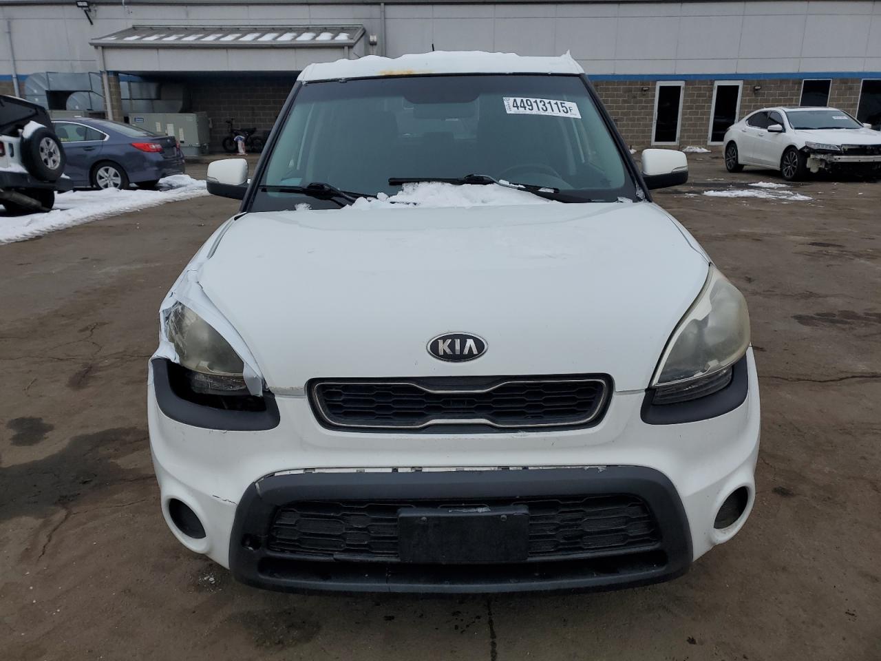 2013 KIA Soul VIN KNDJT2A6XD7777020 Copart auction photo, front end damage thumbnail 5