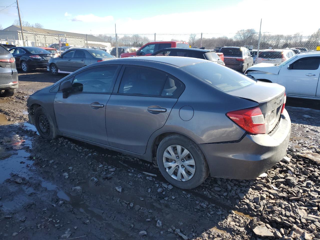 2012 Honda Civic VIN 19XFB2F50CE362179 Copart auction photo, front end damage thumbnail 2