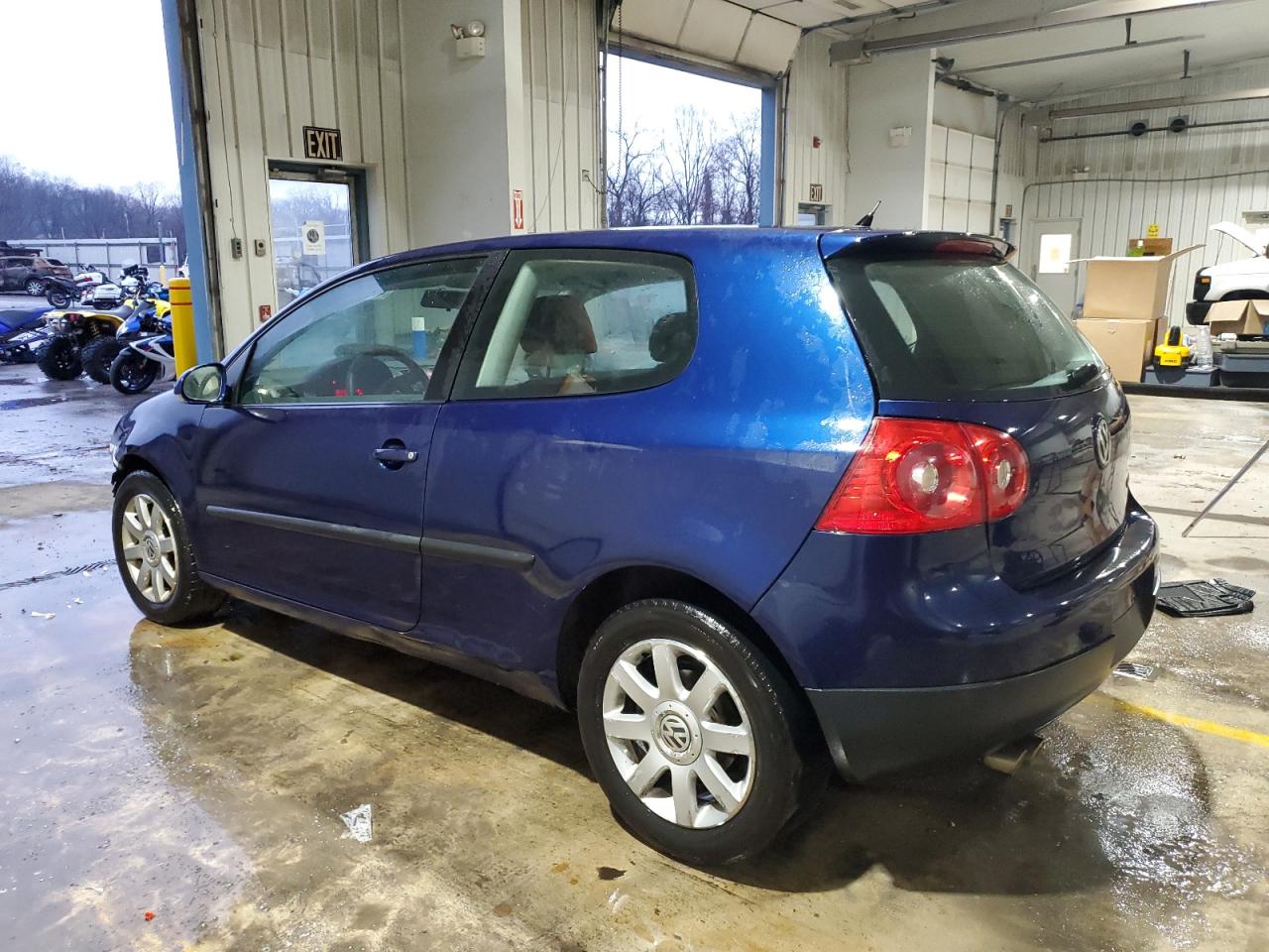 2007 Volkswagen Golf VIN WVWBS71K27W113046 Copart auction photo, front end / side damage thumbnail 2