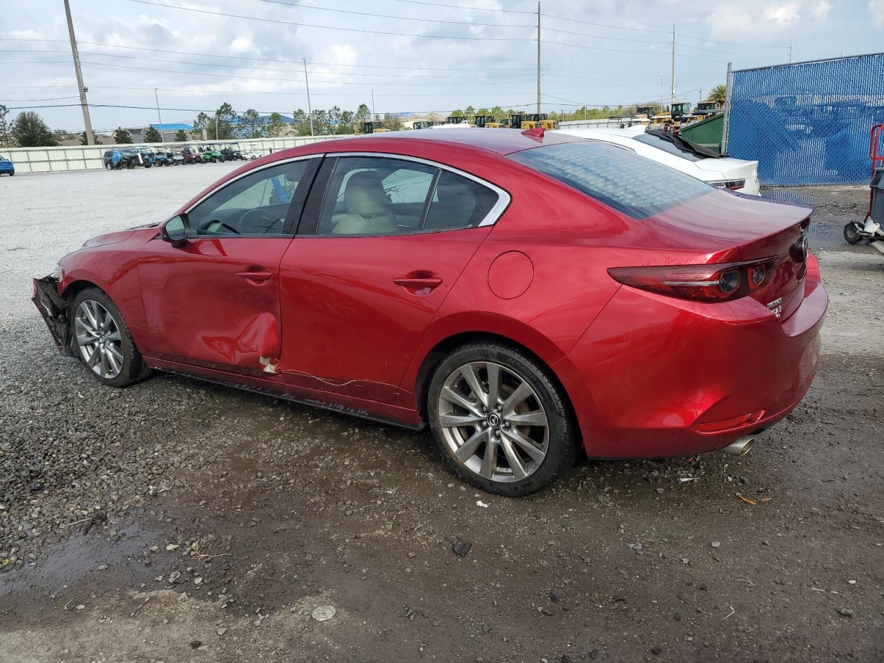 2020 Mazda 3 VIN 3MZBPBEMXLM131527 Copart auction photo, side / front end damage thumbnail 2