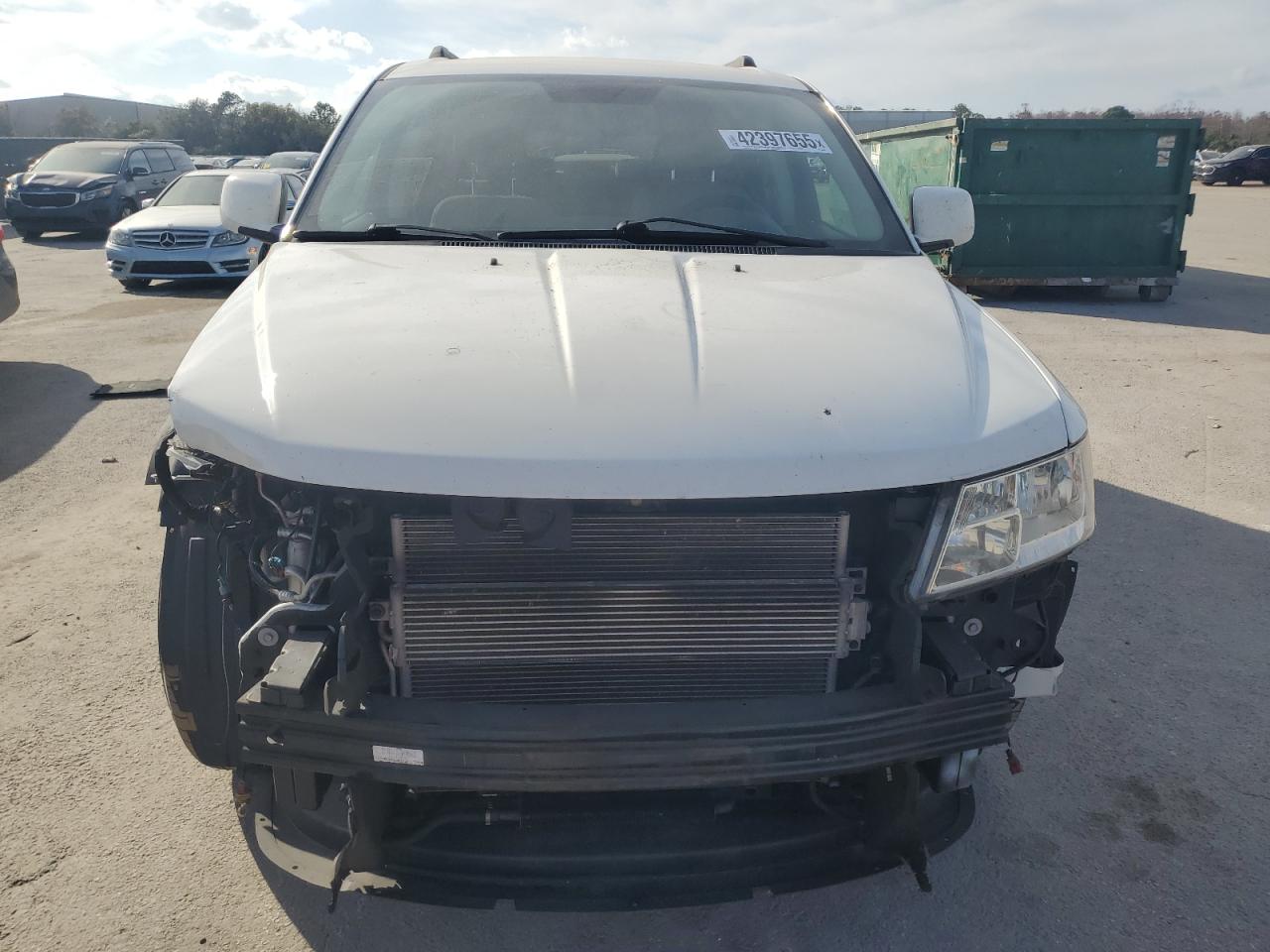 2015 Dodge Journey VIN 3C4PDCBGXFT599483 Copart auction photo, front end / side damage thumbnail 5