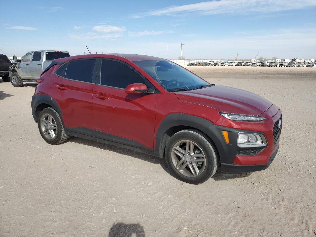 2021 Hyundai Kona VIN KM8K12AA5MU641177 Copart auction photo, rear end damage thumbnail 4