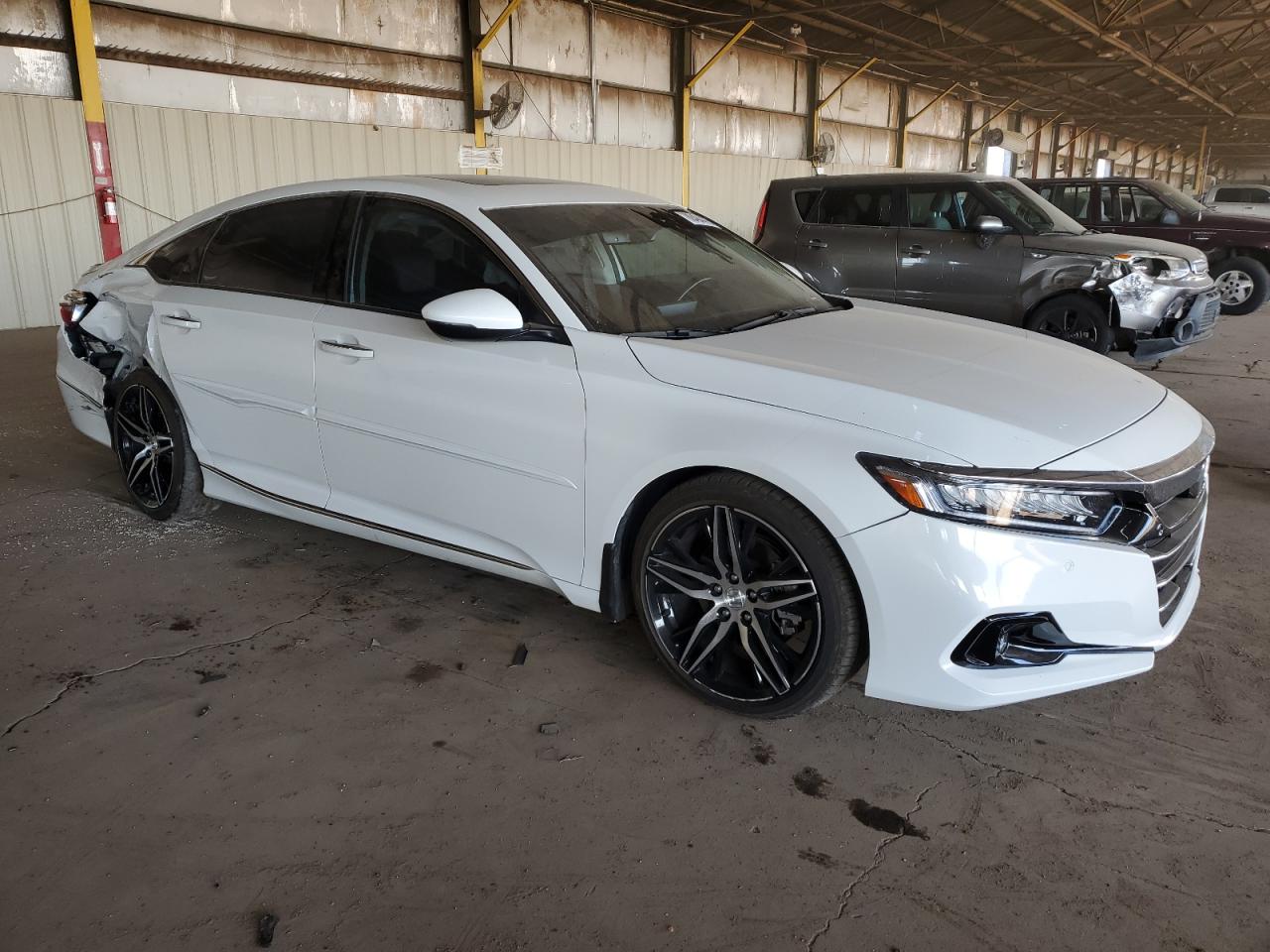 2021 Honda Accord VIN 1HGCV2F95MA017278 Copart auction photo, rear end damage thumbnail 4