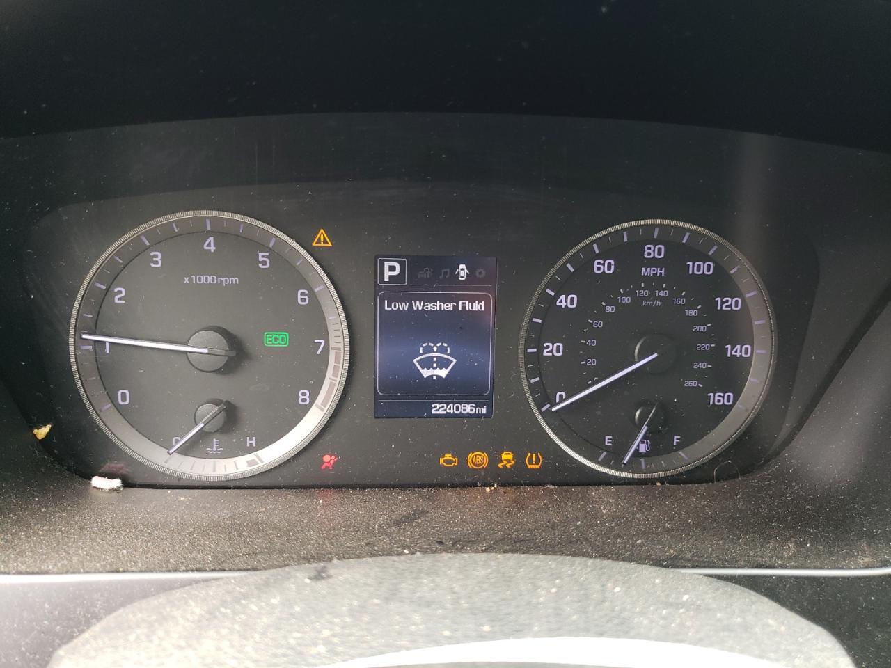 2016 Hyundai Sonata VIN 5NPE24AF2GH281919 Copart auction photo, front end / side damage thumbnail 9