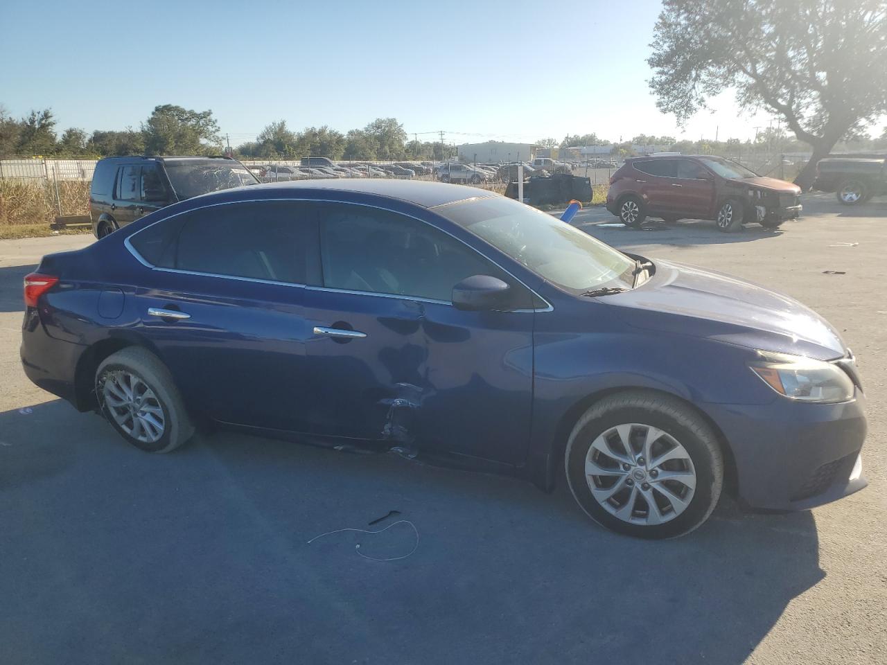 2018 Nissan Sentra VIN 3N1AB7AP2JY223122 Copart auction photo, side damage thumbnail 4