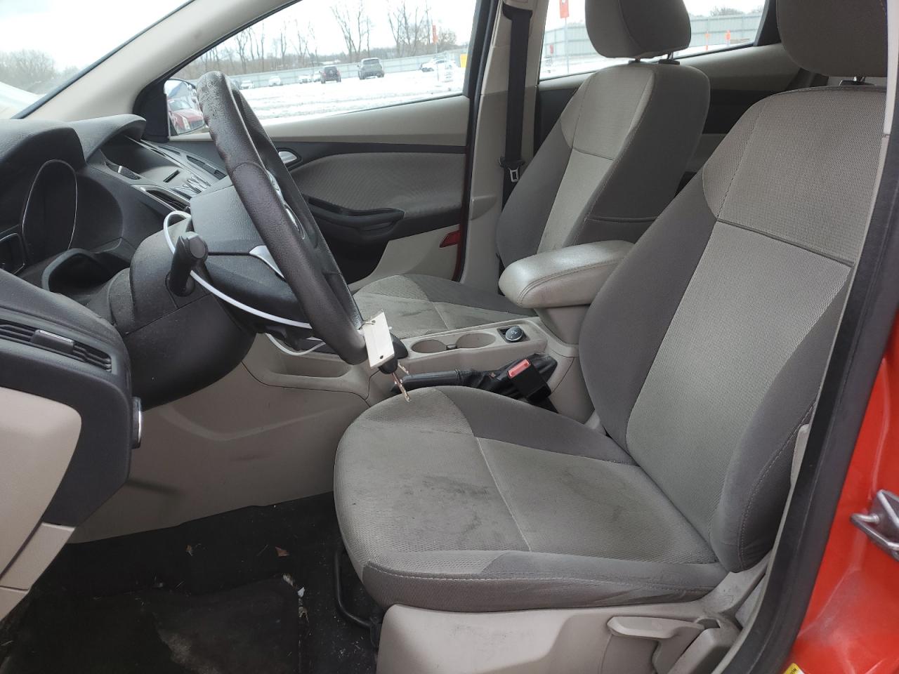 2014 Ford Focus VIN 1FADP3F21EL383305 Copart auction photo, side / rear end damage thumbnail 7