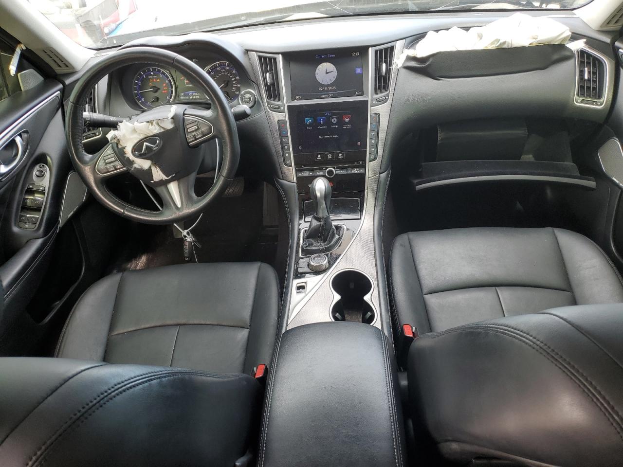 2017 Infiniti Q50 VIN JN1CV7AP1HM641149 Copart auction photo, front end / rear end damage thumbnail 8