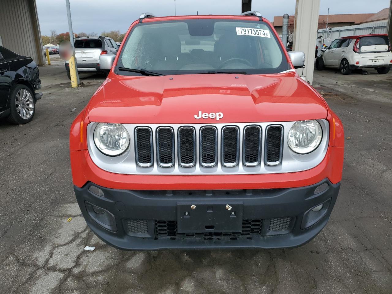 2016 Jeep Renegade VIN ZACCJBDT6GPD20504 Copart auction photo, front end damage thumbnail 5