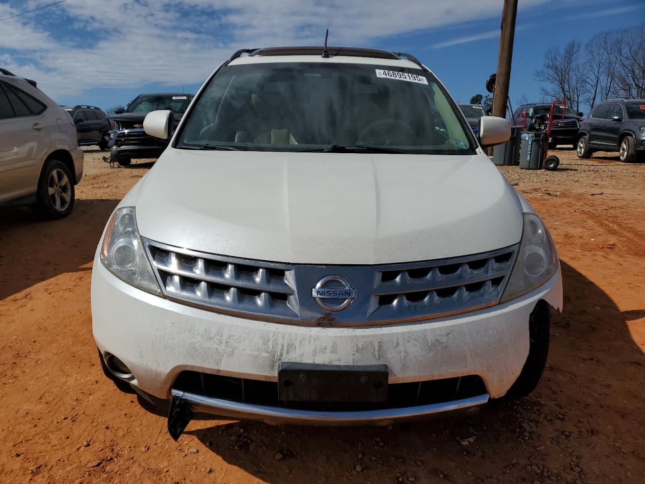 2007 Nissan Murano VIN JN8AZ08W57W630045 Copart auction photo, front end damage thumbnail 5