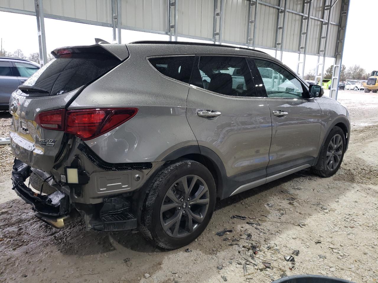 2017 Hyundai Santa Fe VIN 5XYZWDLA7HG446007 Copart auction photo, rear end / minor dent/scratches damage thumbnail 3