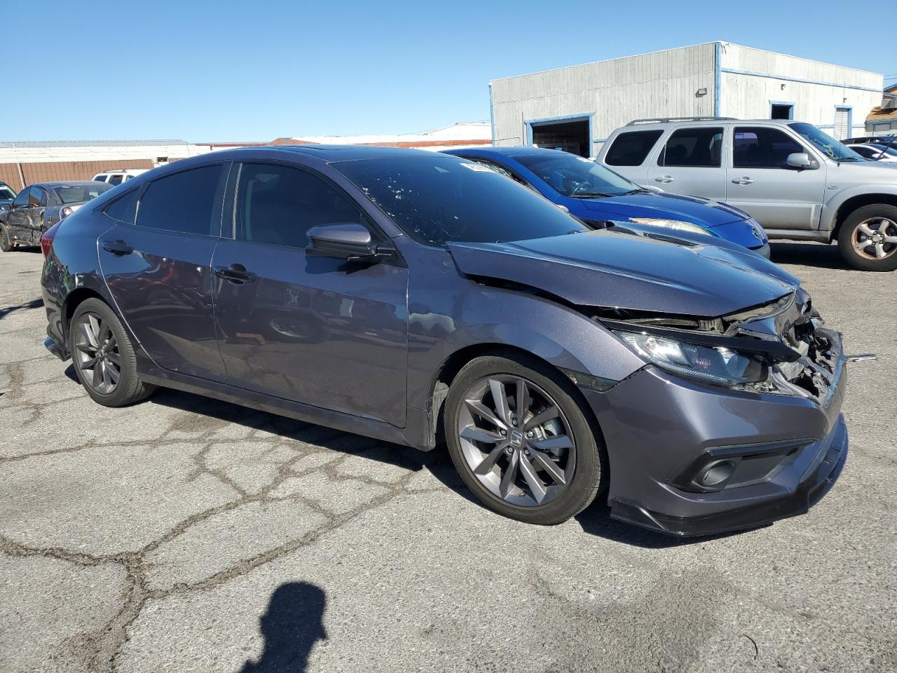2021 Honda Civic VIN 19XFC1F37ME200511 Copart auction photo, front end damage thumbnail 4