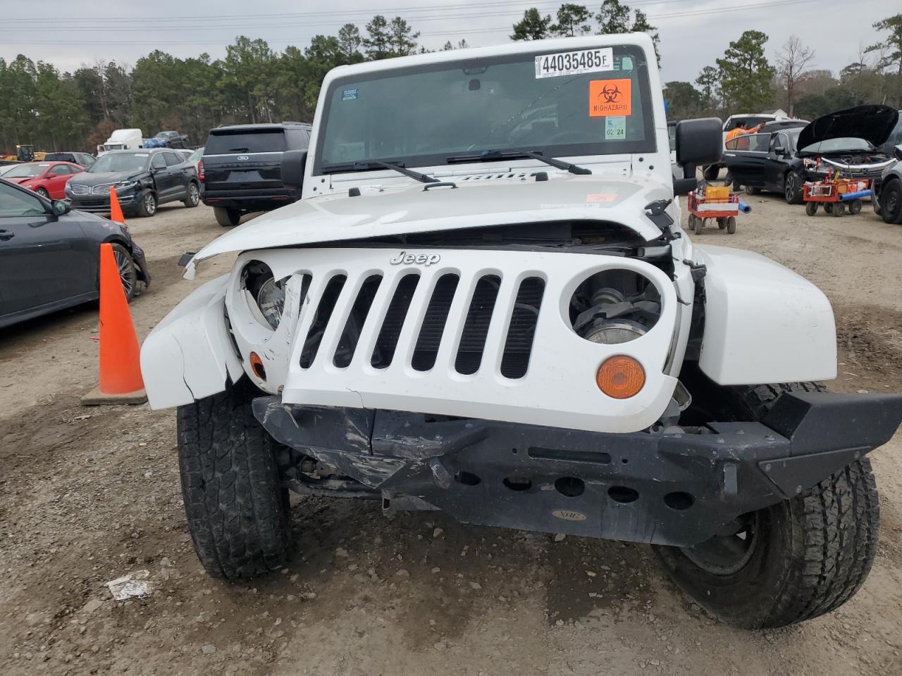 2013 Jeep Wrangler VIN 1C4HJWEG2DL586021 Copart auction photo, front end damage thumbnail 5