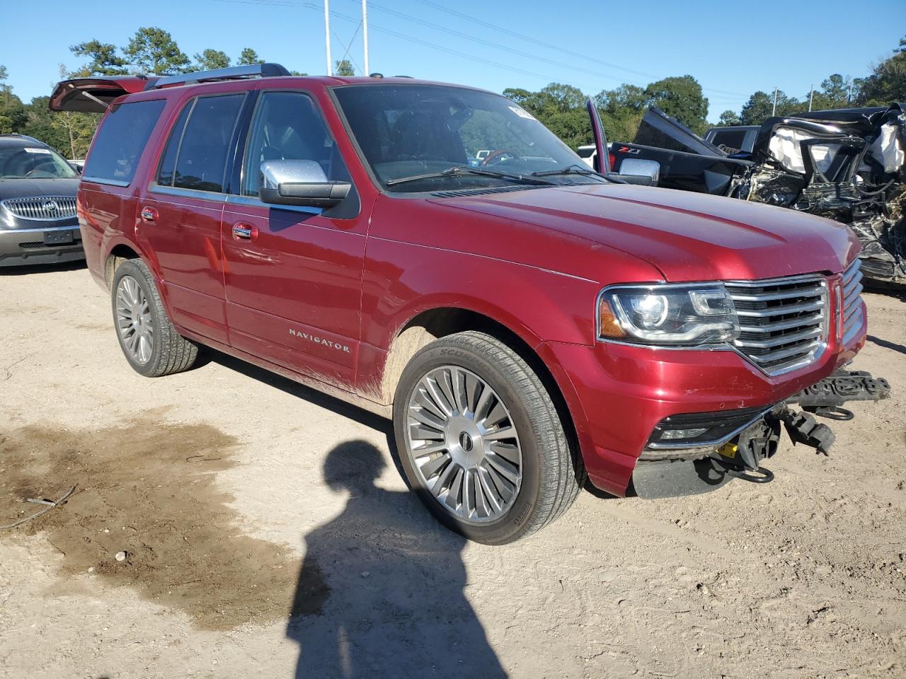 2017 Lincoln Navigator VIN 5LMJJ2HT3HEL03440 Copart auction photo, front end damage thumbnail 4