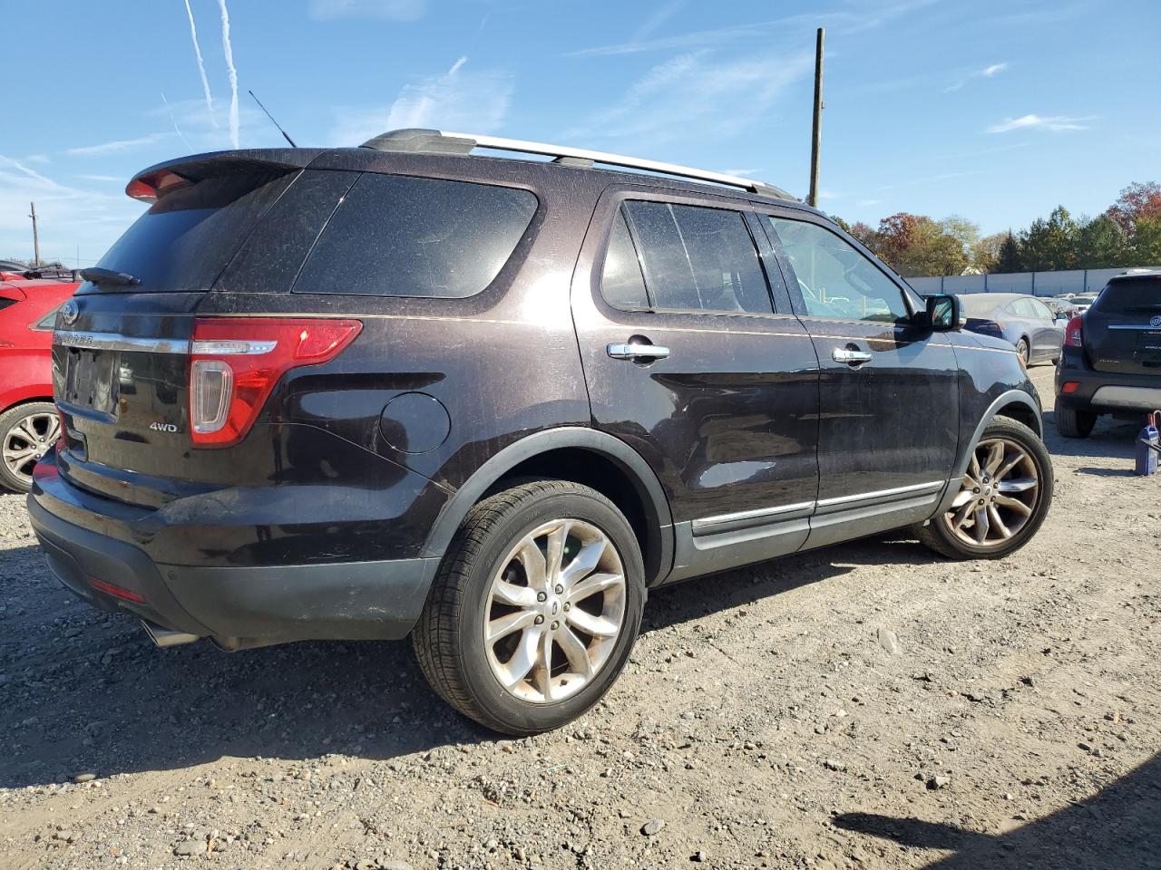 2013 Ford Explorer VIN 1FM5K8F85DGA81985 Copart auction photo, undercarriage damage thumbnail 3