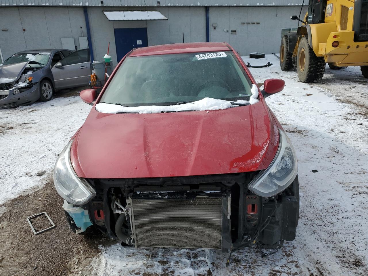 2017 Hyundai Accent VIN KMHCT5AE4HU343504 Copart auction photo, front end / side damage thumbnail 5