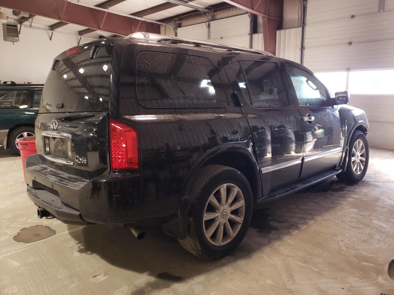 2010 Infiniti QX56 VIN 5N3ZA0NE9AN905045 Copart auction photo, front end / side damage thumbnail 3