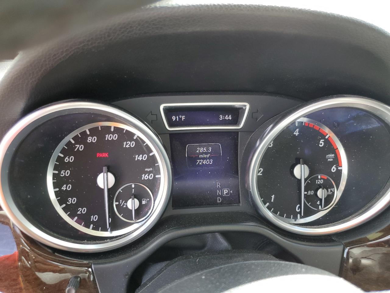2014 Mercedes-Benz M-klasse VIN 4JGDA2EB3EA345430 Copart auction photo, front end / side damage thumbnail 9