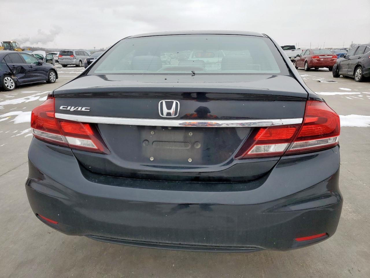 2015 Honda Civic VIN 19XFB2F88FE099227 Copart auction photo, top/roof damage thumbnail 6