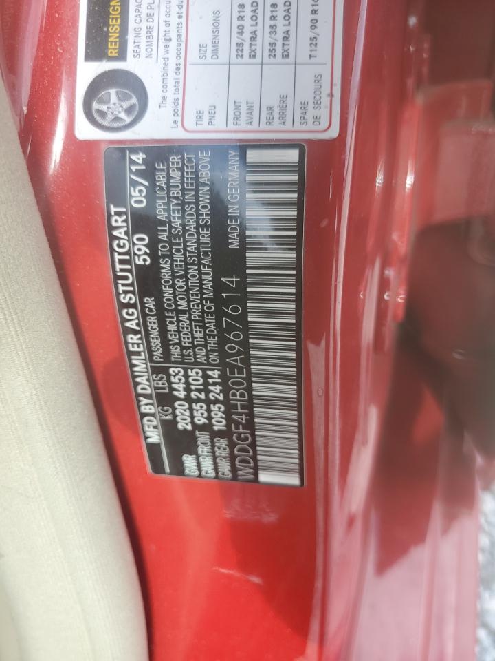 2014 Mercedes-Benz C-klasse VIN WDDGF4HB0EA967614 Copart auction photo, rear end damage thumbnail 13