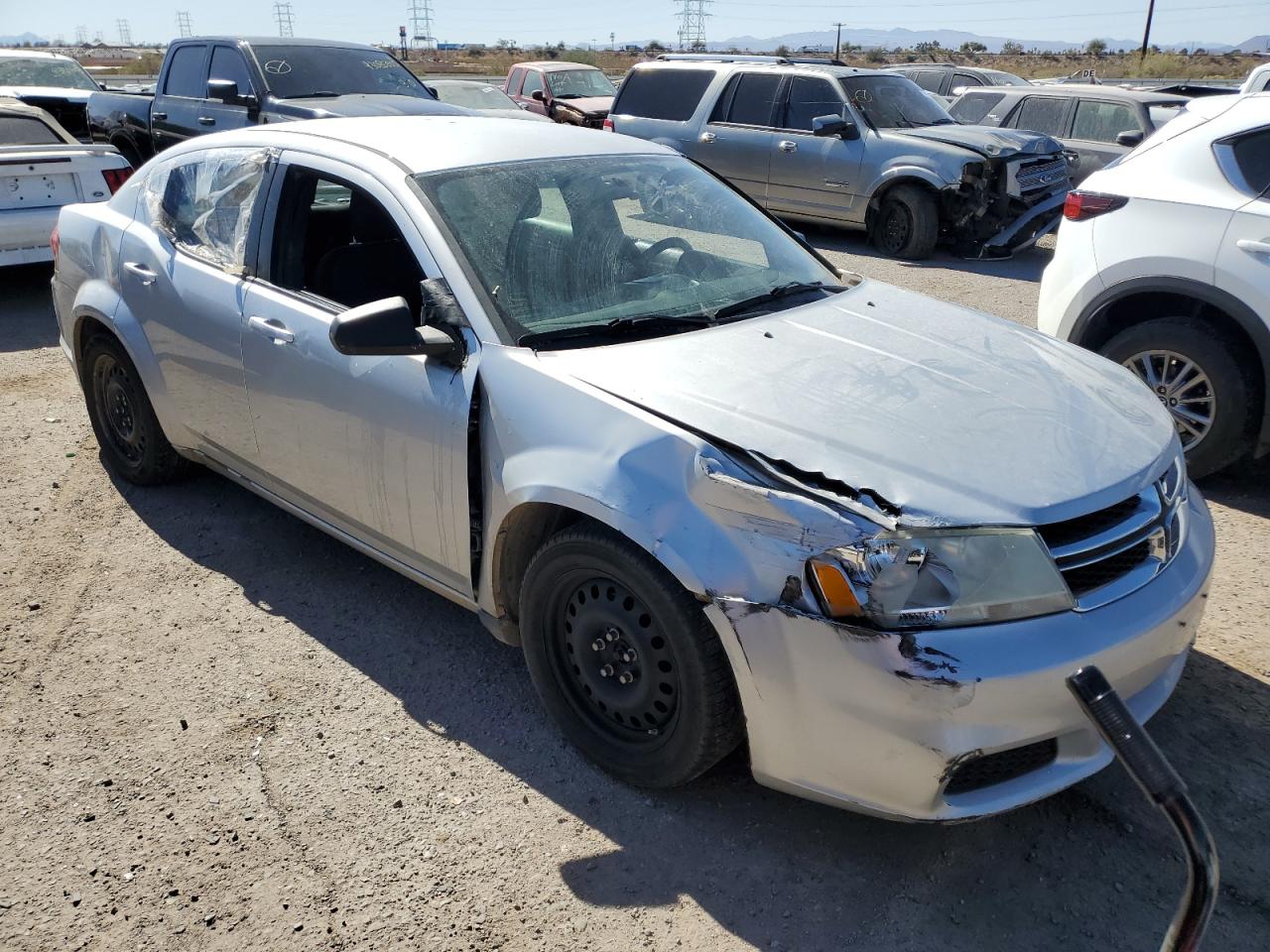 2011 Dodge Avenger VIN 1B3BD4FB5BN543798 Copart auction photo, front end damage thumbnail 4
