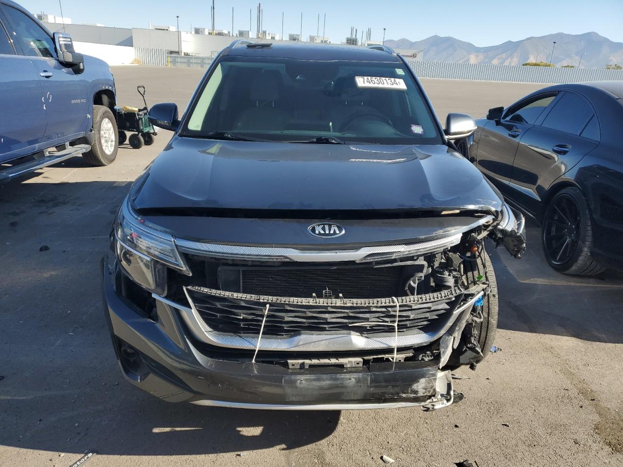 2021 KIA Seltos VIN KNDERCAA1M7152628 Copart auction photo, front end / mechanical damage thumbnail 5