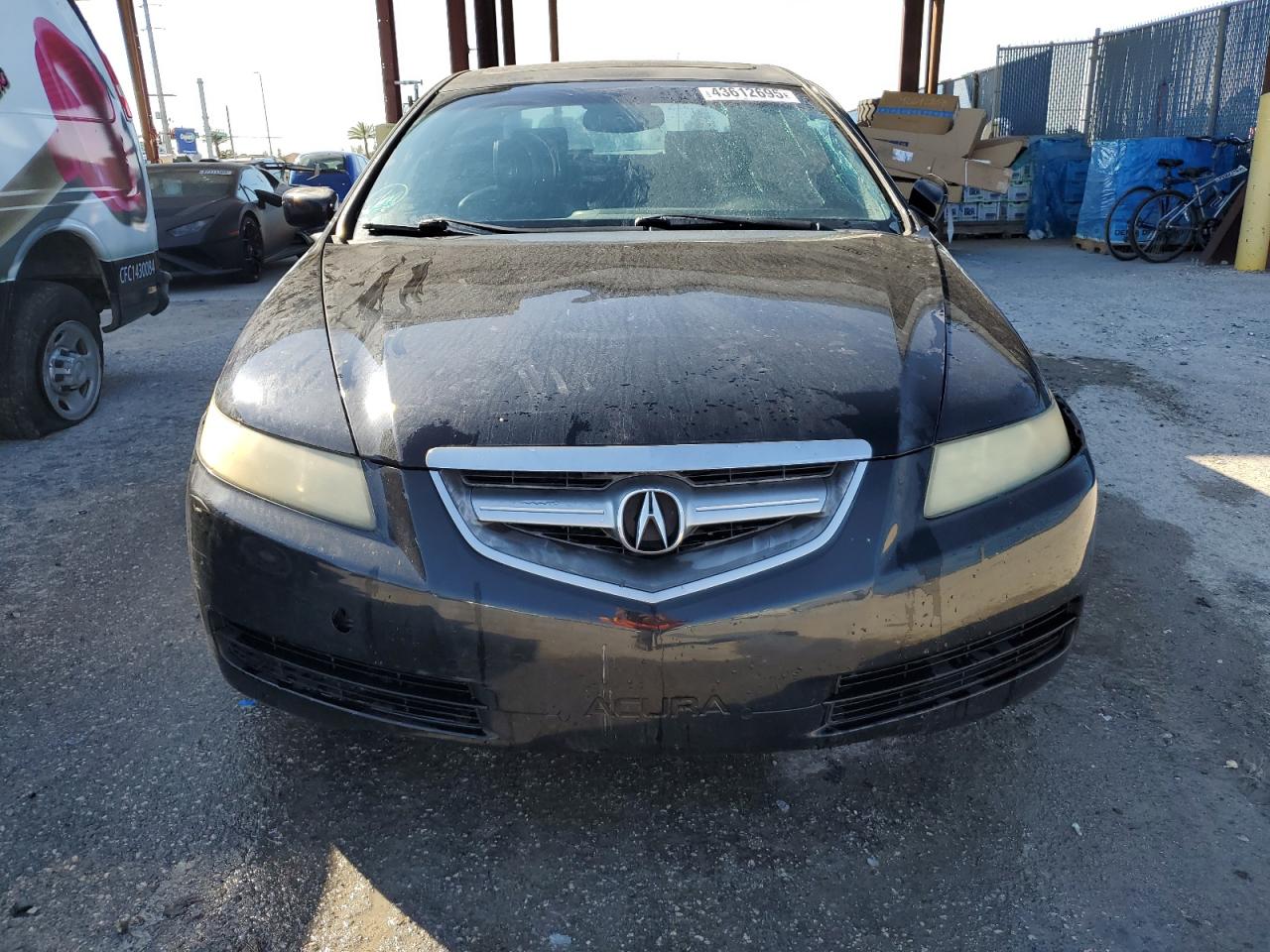 2005 Acura TL VIN 19UUA66285A011731 Copart auction photo, side / front end damage thumbnail 5