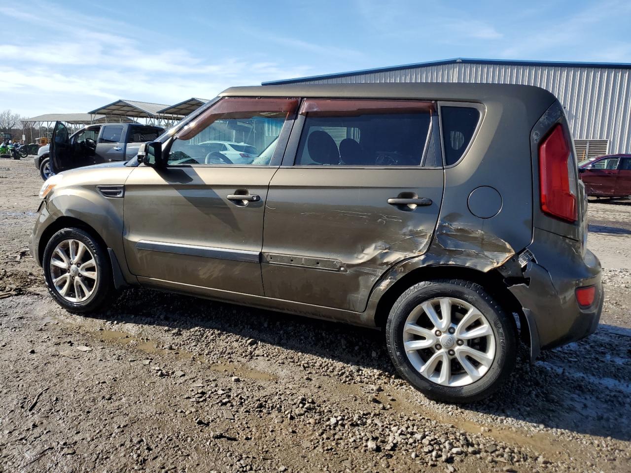 2012 KIA Soul VIN KNDJT2A64C7434055 Copart auction photo, rear end / side damage thumbnail 2