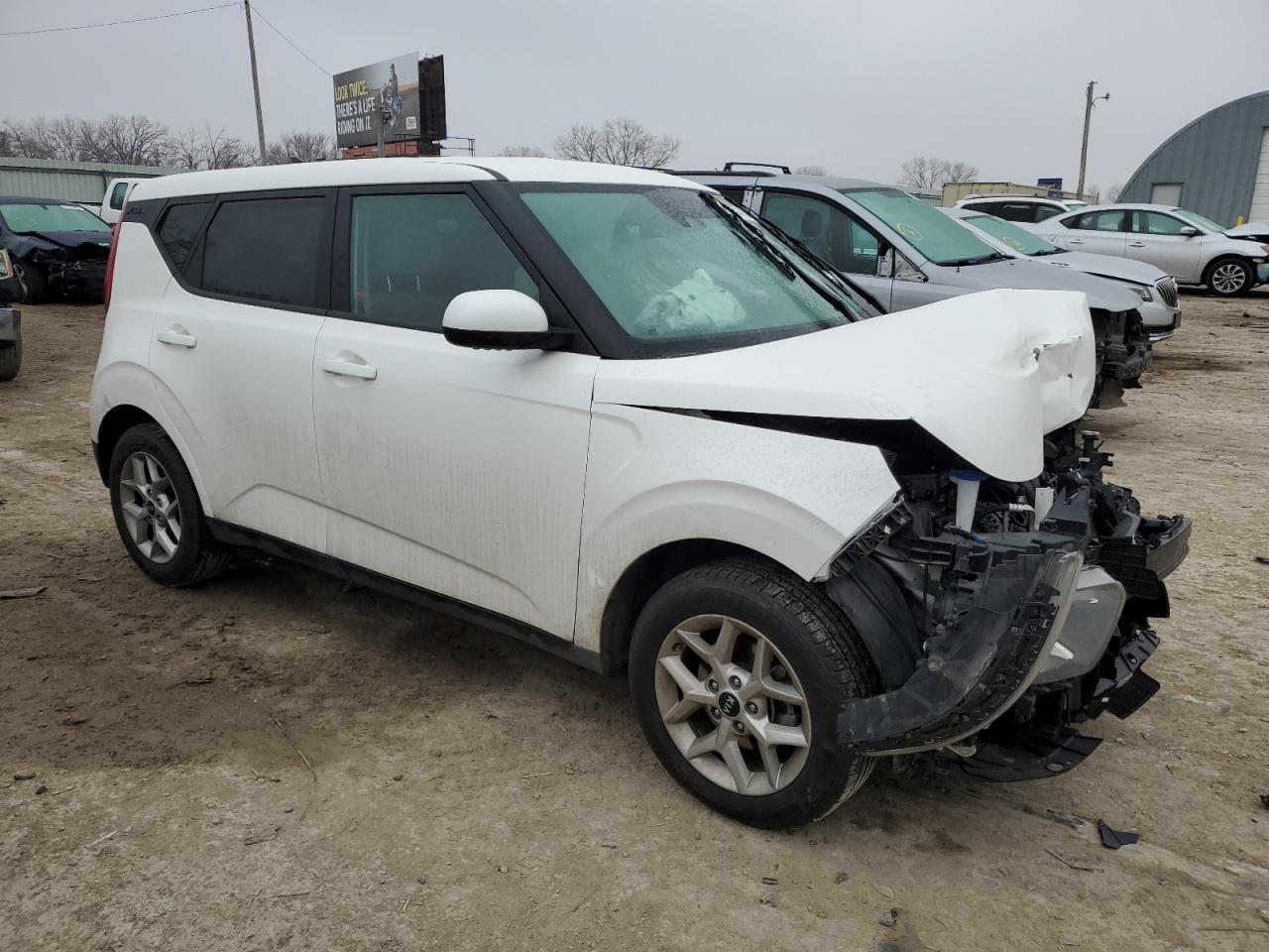 2020 KIA Soul VIN KNDJ23AU2L7705749 Copart auction photo, front end / mechanical damage thumbnail 4
