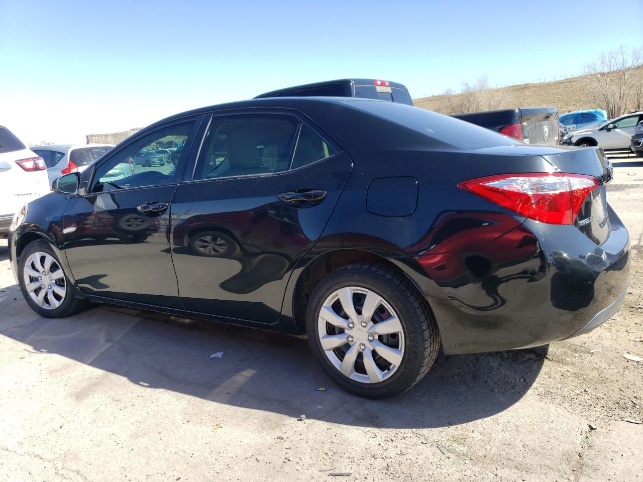2015 Toyota Corolla VIN 2T1BURHE1FC477973 Copart auction photo, front end / hail damage thumbnail 2
