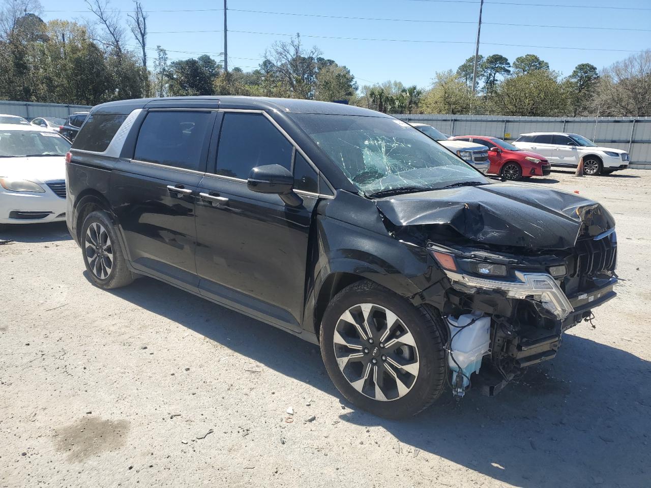 2023 KIA Carnival VIN KNDNC5H35P6261365 Copart auction photo, front end damage thumbnail 4