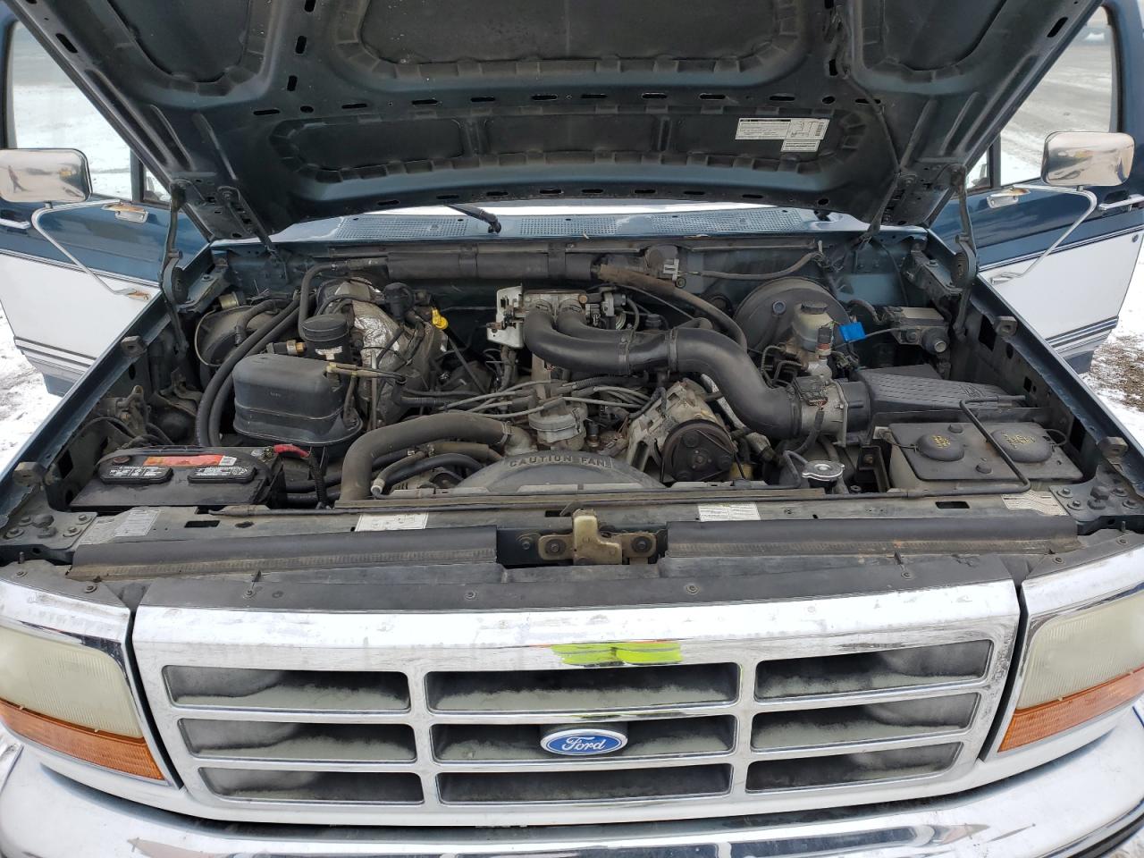 1996 Ford F250 VIN 1FTHX25G3TEA37938 Copart auction photo, rear end damage thumbnail 11