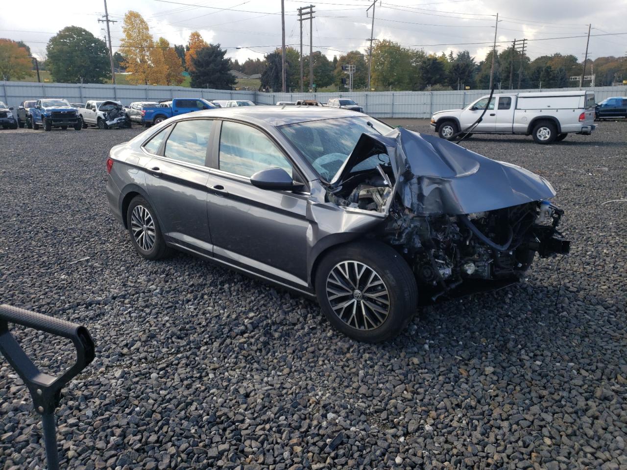 2021 Volkswagen Jetta VIN 3VWC57BU0MM093402 Copart auction photo, front end / undercarriage damage thumbnail 4